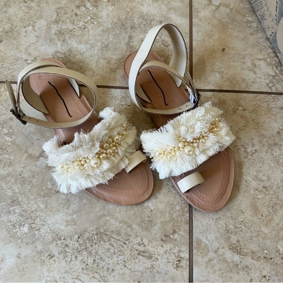 NEW Free People Sun Peaks Embellished Sandals size 37.5 - Picture 6 of 11